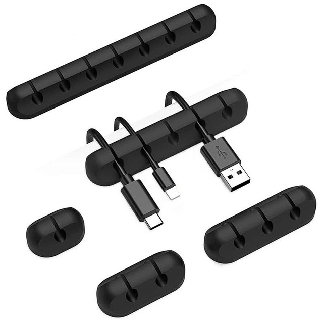 thumbnail image 2 of Vention Cable Management Clips - Adhesive Ties For Charging Cables, Desk USB Organizer 2 of 5