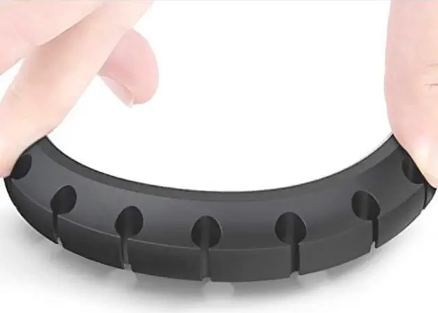 Alt view image 7 of 7 - Cable Holder Clips, 5-Pack Cable Management Cord Organizer Clips Self Adhesive for Desktop USB Charging Cable Nightstand Power Cord Mouse Cable Wire PC Office Home , 1 2 3 5 7 Slot 5 Pack Black