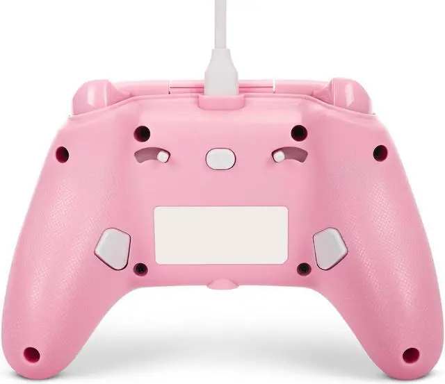 Alt view image 2 of 6 - PowerA Advantage Wired Controller for Xbox Series X|S - Pink Lemonade, Xbox Controller with Detachable 10ft USB-C Cable, Mappable Buttons, Trigger Locks and Rumble Motors, Officially Licensed for Xbox