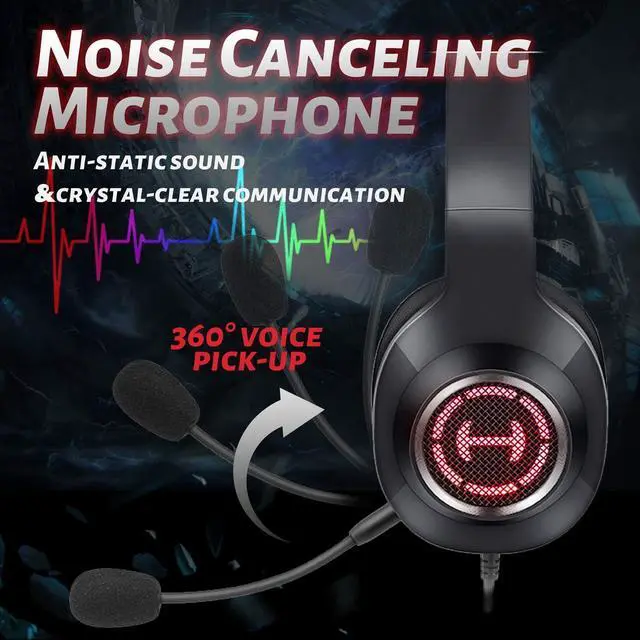 Alt view image 5 of 7 - Edifier G2II Gaming Headset for PC PS4 USB Wired Gaming Headphones with 7.1 Surround Sound with Noise Canceling Microphone and RGB Light 50mm Driver Compatible with Mac Desktop PC PS4 Black