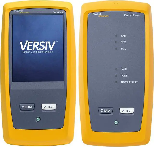 Alt view image 3 of 5 - Fluke Networks CableAnalyzer Copper Cable Certifier for Category 5, 5e, 6, 6A & 8 Twisted-Pair cabling, 2 GHz, Touchscreen, LinkWare Reporting, includes Permanent Link & Channel Adapters -DSX2-8000KIT