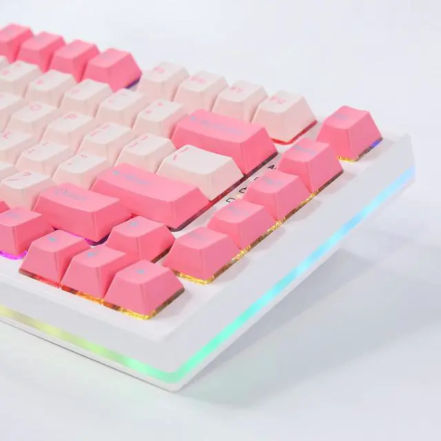 Alt view image 7 of 7 - 75% Hot Swappable Wireless Gaming Mechanical Keyboard, RGB Backlights, BT5.0/2.4G/USB-C, Dye Sub PBT Keycaps for Linux/Win/Mac(Gateron G Pro Red, Red)