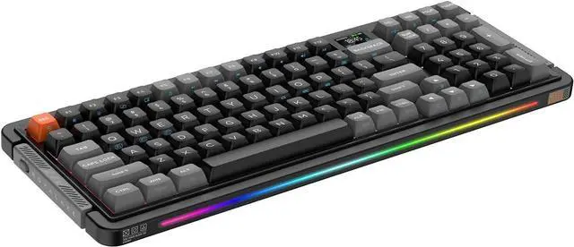 Main image of 98 Keys Wireless Mechanical Keyboard, Hot-swappable Wired/Bluetooth 5.0/2.4G Wireless Keyboard with RGB Backlit for Windows & Mac, PBT Keycaps, TTC The Heart of a Giant Switch , Charcoal Gray