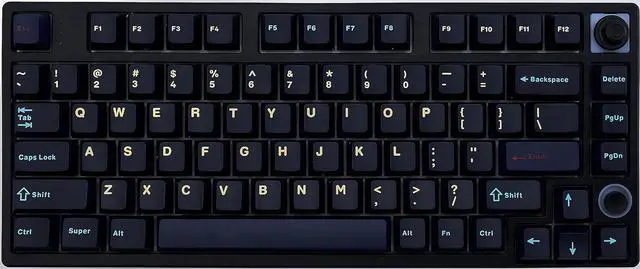 Main image of 80 Keys 75% Mechanical Keyboard, RGB Backlit Hotswap Wireless Keyboard Support Bluetooth/2.4G/Wire Connection, Gaming Keyboard with Cherry MX Silent Red Switches, PBT Keycaps and Volume Knob
