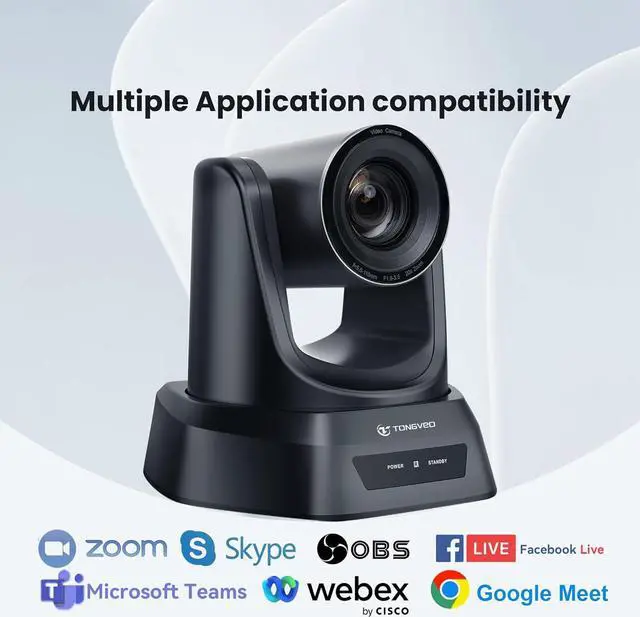 Alt view image 6 of 7 - HDMI PTZ Camera 20X Optical Zoom, Church Live Streaming USB 1080P 60fps Camera for Worship Services Online Conference, Works with Zoom, Skype OBS Easy to Set Up