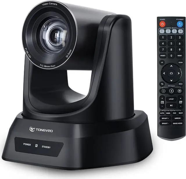 Main image of 3X Optical Zoom PTZ Camera 1080P 60fps USB 3.0 114-Degree Wide-Angle for Video Conference Business Meeting Live Streaming Online Learn with Zoom Skype Teams OBS and More