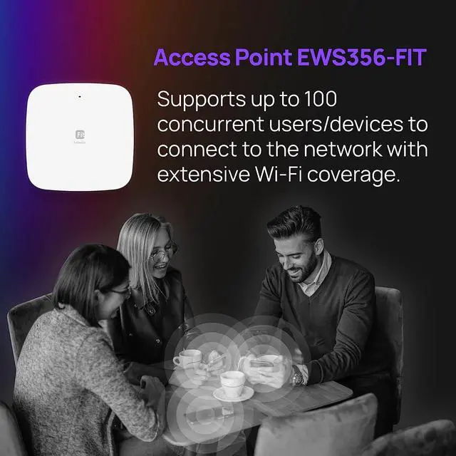 Alt view image 2 of 7 - EnGenius Fit Wireless Access Point | True Wi-Fi 6 Dual Band AX3000 | Cloud & App & OnPrem Control Options | WPA3, MU-MIMO, Mesh & Seamless Roaming | Power Adapter Not Included