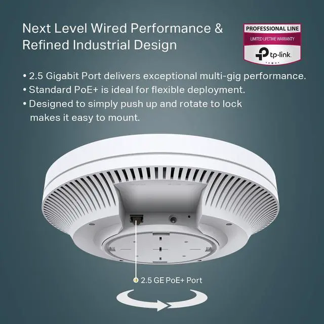 Alt view image 3 of 7 - TP-Link EAP660 HD | Omada WiFi 6 AX3600 Wireless 2.5G Access Point for High-Density Deployment | OFDMA, Mesh, Seamless Roaming & MU-MIMO | SDN Integrated | Cloud Access & Omada App | PoE+ Powered