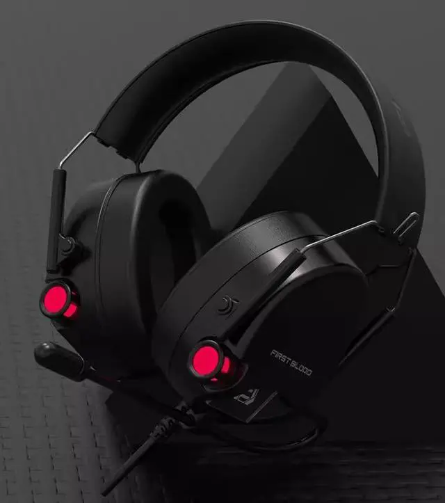 Main image of Drak Black Wired Gaming Headset 7.1 Surround Sound - 50mm Driver | Foldable Memory Foam Ear Pads | Multifunction Controller | 7 Color Led Over Ear Noise Cancelling Headphones