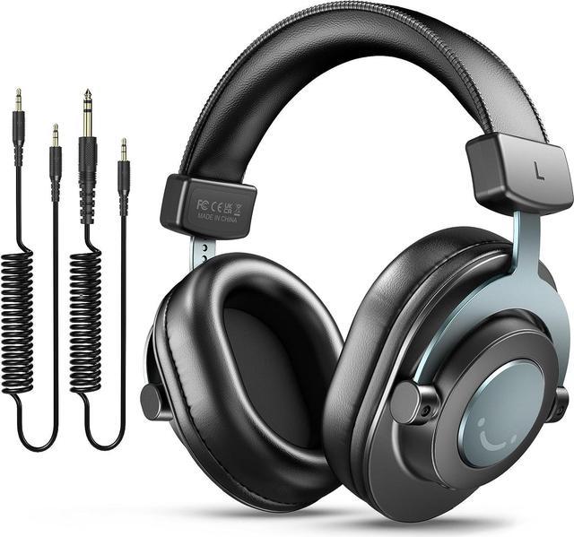 Monitor Headphones for Recording Over Ear Wired Headphones for