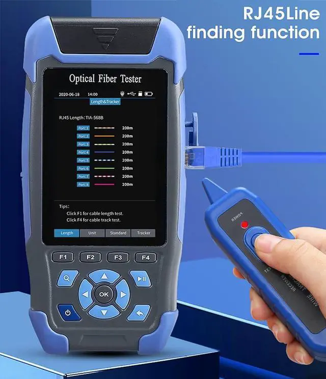 Alt view image 7 of 7 - Mini-Pro 1310/1550nm SM OTDR Mulit-Function Tester Built in OPM/OLS / RJ45 Test/VFL Test Rang 5m-60Km Dynamic Range 24dB/22dB Connector APC with FC/APC-FC/UPC-SX