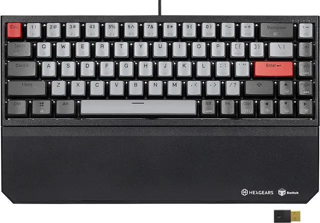 Main image of Wireless Mechanical Gaming Keyboard, Triple Mode 2.4G /BT5.0/USB-C Gaming Keyboard, 65% Layout 68 Keys Hot Swappable Kailh Box Switch Keyboard for Laptop PC Mac Typewriter