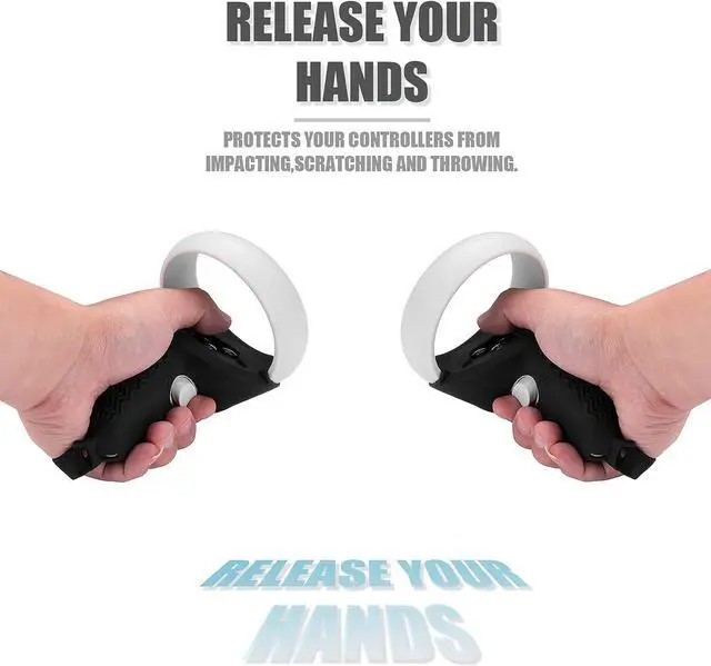 Alt view image 6 of 6 - RGB Comfort Battery Head Strap and Controller Grips Protector Compatible with Oculus/Meta Quest 2 Accessories, Battery Pack Elite Strap 5000mAh for Enhanced Support and Extend Playtime in VR