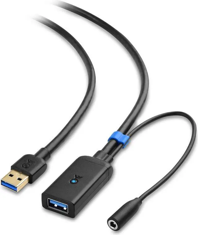 Main image of Cable Matters Active USB Extension Cable 16.4 ft / 5m (USB 3.0 Extension Cable Male to Female) with Signal Booster for Hard Drive, Webcam and More