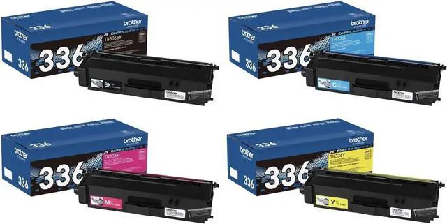 Main image of Brother Genuine TN336BK TN336C TN336M TN336Y High Yield Black Toner Cartridge