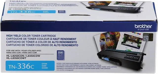 Alt view image 3 of 4 - Brother Genuine TN336BK TN336C TN336M TN336Y High Yield Black Toner Cartridge