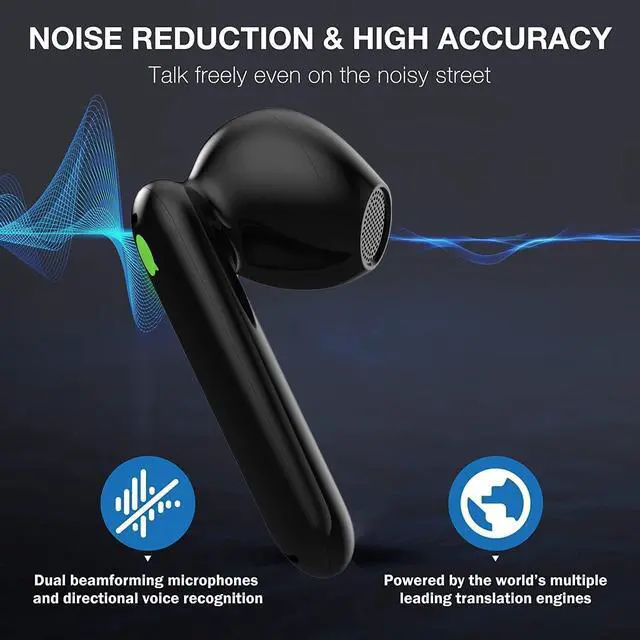 Alt view image 4 of 7 - Timekettle WT2 Edge/W3 Translator Device - Bidirection Simultaneous Translation, Language Translator Device with 40 Languages & 93 Accent Online, Translator Earbuds with APP, Fit for iOS & Android