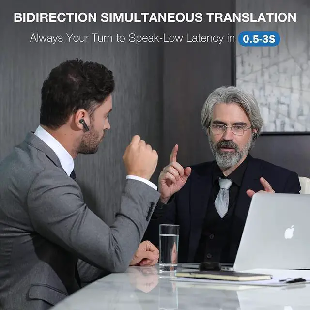 Alt view image 2 of 7 - Timekettle WT2 Edge/W3 Translator Device - Bidirection Simultaneous Translation, Language Translator Device with 40 Languages & 93 Accent Online, Translator Earbuds with APP, Fit for iOS & Android