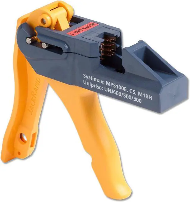 Main image of Fluke Networks JR-SYS-UNI-1 JackRapid Punch Down Tool for Systimax MPS100E, C5, M1BH, & Uniprise UNJ600/500/300