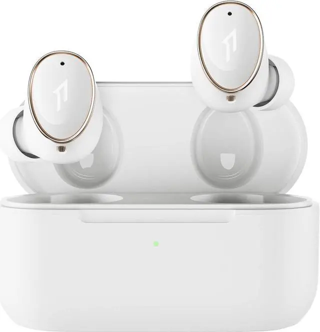 Main image of 1MORE EVO Noise Cancelling Earbuds, Headphones with Dual Drivers, Adaptive ANC, Bluetooth Headphones, HiFi Sound, LDAC, Hi-Res Audio, 6 Mics, 28H Playtime, Wireless Charging, White