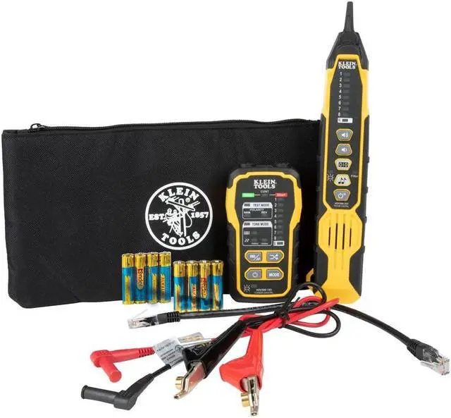 Main image of Klein Tools Wire Tracer Tone Generator and Probe Set with RJ45 Port, Tone Tracing Probe, 60Hz Filter, Digital and Analog Signaling