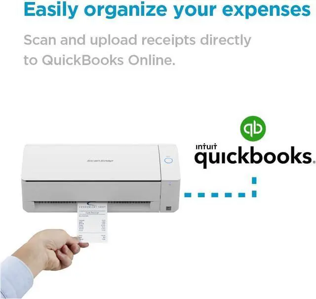 Alt view image 6 of 6 - ScanSnap iX1300 Compact Wireless or USB Double-Sided Color Document, Photo & Receipt Scanner with Auto Document Feeder and Manual Feeder for Mac or PC, White