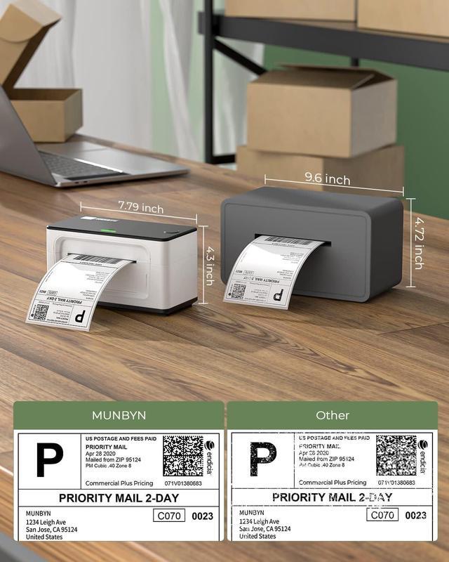 Alt view image 5 of 6 - Shipping Label Printer P941, 4x6 Label Printer for Shipping Packages, USB Thermal Printer for Shipping Labels Home Small Businesses, Compatible with macOS, ChromeOS, Windows
