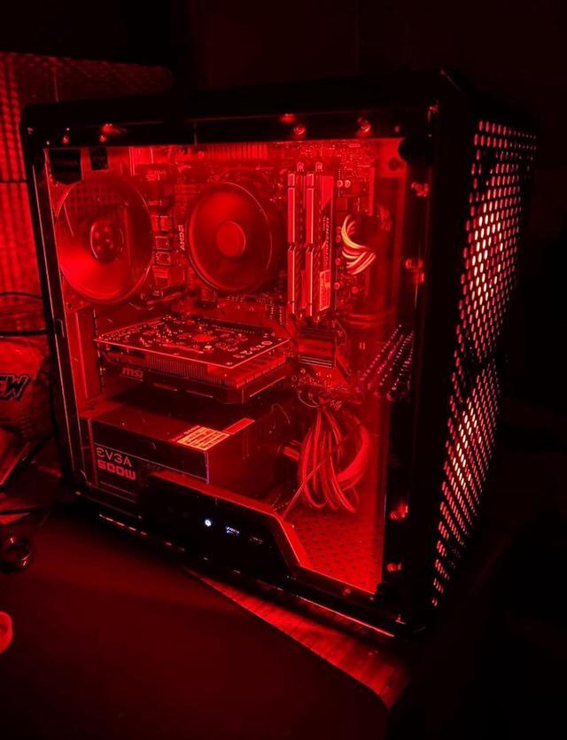 Alt view image 2 of 6 - Computer Light LED Strip with Magnetic Design for PC Case Lighting Kit,Mid Tower and Full Tower use  - 4Pack RED