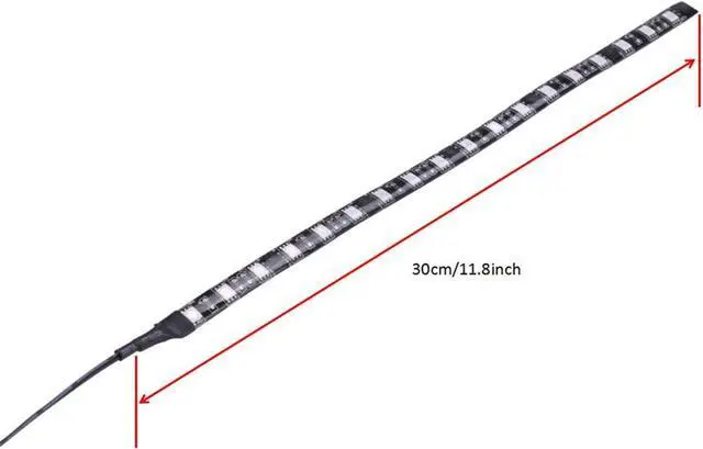 Alt view image 6 of 6 - Computer Light LED Strip with Magnetic Design for PC Case Lighting Kit,Mid Tower and Full Tower use  - 4Pack White