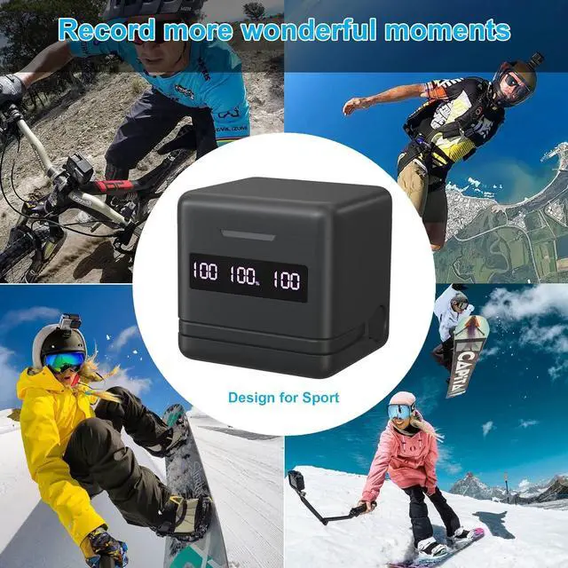 Alt view image 7 of 7 - Hero 9/10/11/12 Battery 3-Pack 2000mAh and USB Storage Fast Charger Fully Compatible with Gopro Hero 9 10 11 12 Black Official with High Speed Micro SD Card Reader Function