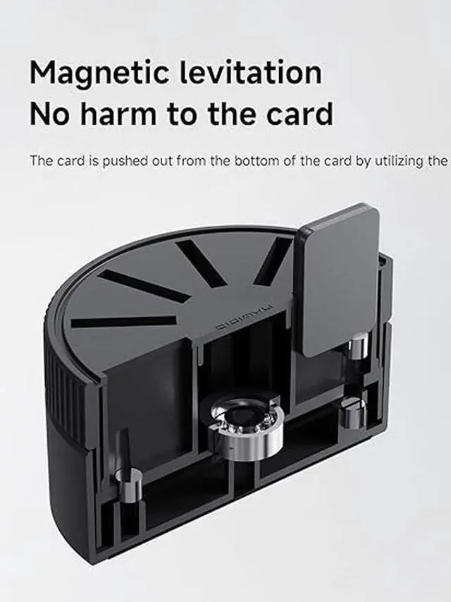 Alt view image 5 of 6 - Game Storage Case for Nintendo Switch, PS Vita, Rotating Game Card Case with 10 Card Slots, Magnetic Draw Card Portable Switch Game Cartridge Holder