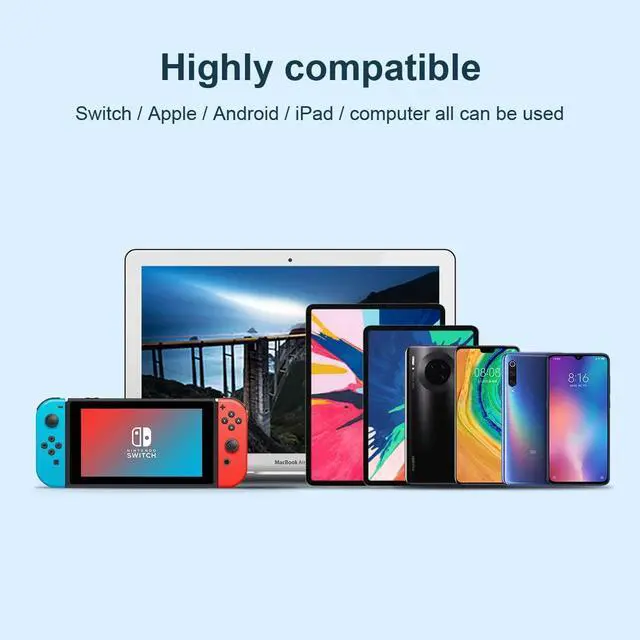 Alt view image 7 of 7 - Switch Dock for Nintendo Switch OLED, Portable Leather Shell TV Dock Charging Docking Station with RJ45, HDMI and USB 3.0 Port Replacement Base Doc USB C to HDMI TV Adapter for MacBook Pro Air