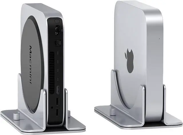 Alt view image 2 of 7 - Vertical Stand for Mac Mini M2, Aluminum Alloy Laptop Stand Anti-Slip Computer Holder Desktop Stand Compatible with M1 Chip Mac Mini
