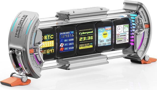 Divoom Times Gate - Cyberpunk Gaming Setup Digital Clock