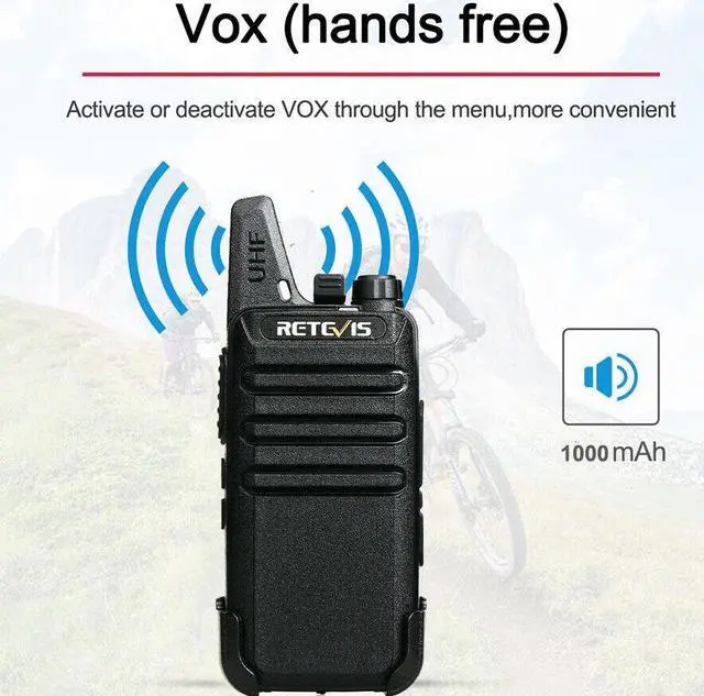 Alt view image 2 of 7 - 10Pack Retevis RT22 UHF FRS Walkie Talkies 2W VOX Two Way Radios For School+USB