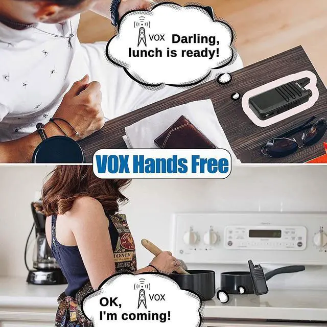 Alt view image 3 of 7 - 10Pack Retevis RT22 UHF FRS Walkie Talkies 2W VOX Two Way Radios For School+USB
