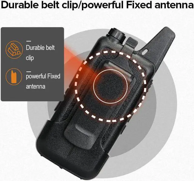 Alt view image 6 of 7 - 10Pack Retevis RT22 UHF FRS Walkie Talkies 2W VOX Two Way Radios For School+USB