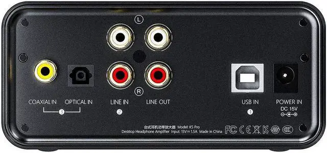 Alt view image 3 of 3 - FiiO K5 Pro Headphone Amps Portable Desktop DAC and Amplifier 768K/32Bit and Native DSD512 for Home/PC 6.35mm Headphone Out/RCA Line-Out/Coaxial/Optical Inputs