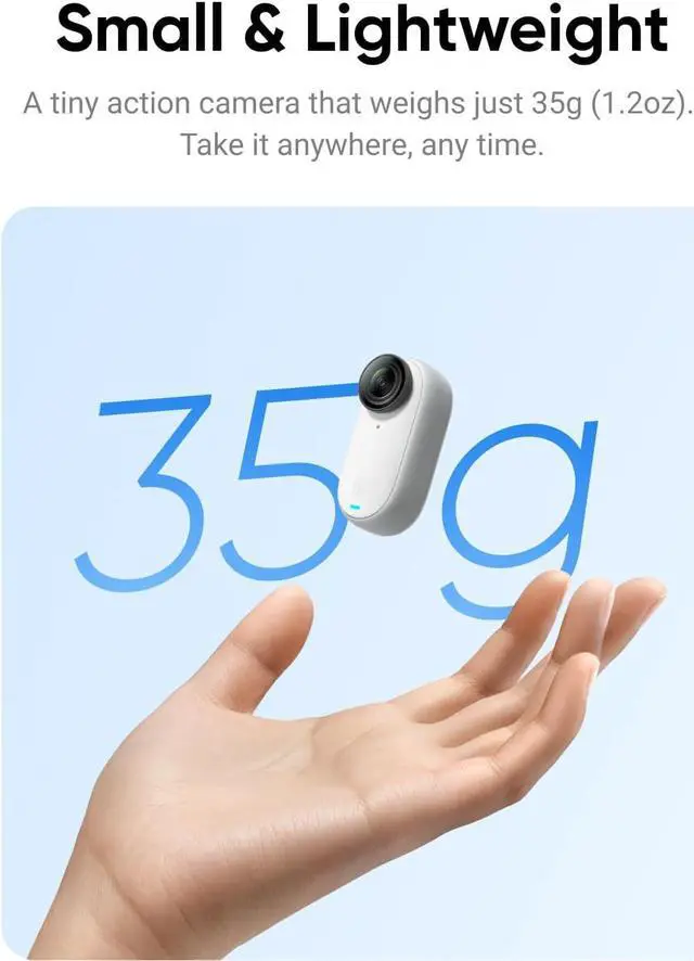 Alt view image 3 of 7 - Insta360 GO3 128GB Sticker Kit Small & Lightweight Action Camera, Portable and Versatile, Hands-Free POV, Mount Anywhere, Stabilization, Multifunctional Action Pod, Waterproof, for Travel, Sports