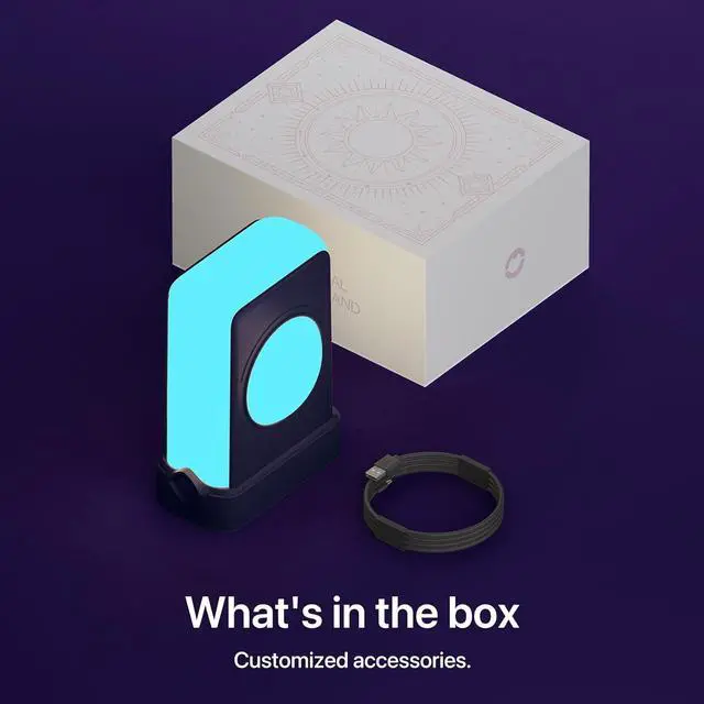 Alt view image 5 of 5 - YOWU Crystal Headphone Stand - 3 in 1 Multiport Dock Headest Stand with 10 Magical Light Modes - RGB Headphone Holder for Desk.Compatible with AirPods Max,etc Black