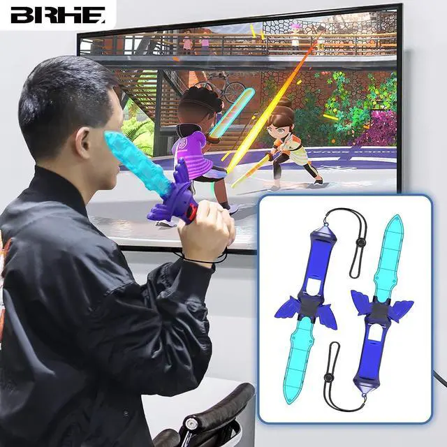 Alt view image 2 of 7 - Nintendo Switch Accessories12 in 1 Switch Sports Accessories Bundle for Nintendo Switch Sports,Family Accessories Kit for Switch/OLED Sports Games:Golf Clubs,Tennis Rackets,Sword Grips,Just Dance