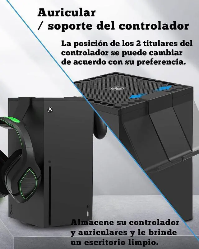 Alt view image 5 of 6 - Dust Filter Cover for Xbox Series X,  Accessories with 1 Top Dust Filter Cover , 2 Holders , 2 Back Dust Filter Covers, 8 Silicone Plugs