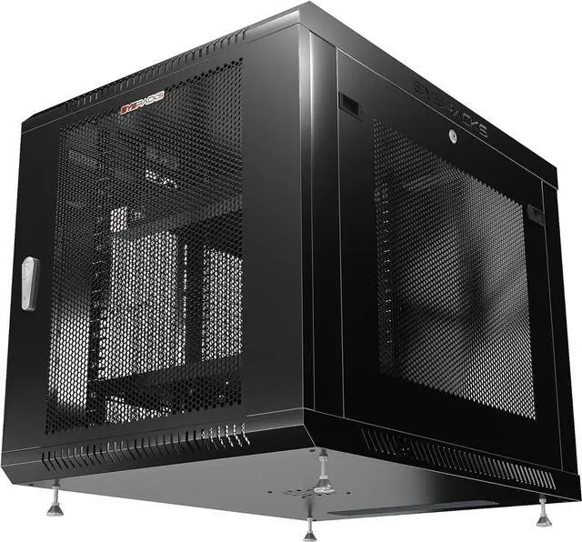 Alt view image 3 of 6 - Server Rack Network Cabinet Rack 35 inch Deep Lockable Server on Casters VENTED Door - POWERBAR - Shelf - Fan - Hardware - for Data - AV - Computer - Networking - PC Equipment (12U (24"w x35"d x25"h))