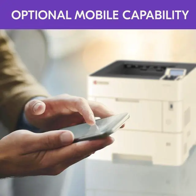 Alt view image 6 of 7 - KYOCERA ECOSYS PA5500x Monochrome Laser Printer, 57 ppm, 600 x 600 dpi and Up to Fine 1200 dpi, 600 Sheet Tray, 100 Sheet MPT, Duplex, 5 Line LCD w/Hard Key Panel, Gigabit Ethernet, USB, 512 MB