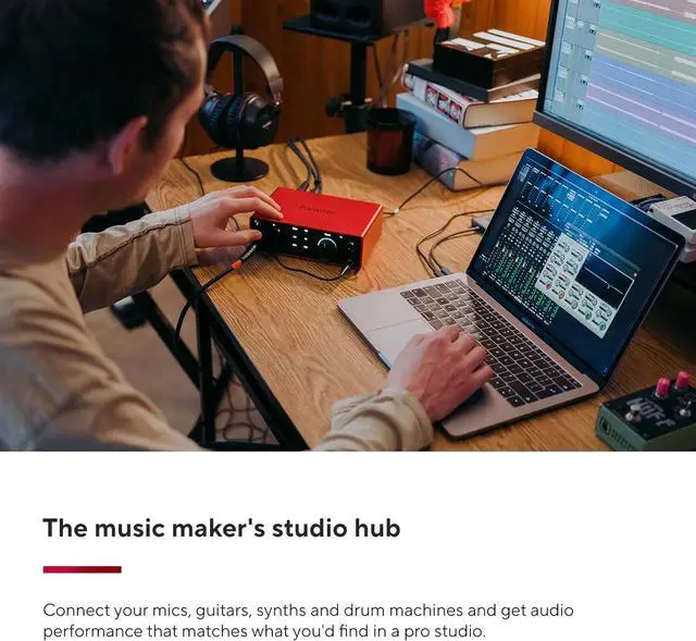 Alt view image 2 of 6 - Focusrite Scarlett 4i4 4th Gen USB Audio Interface