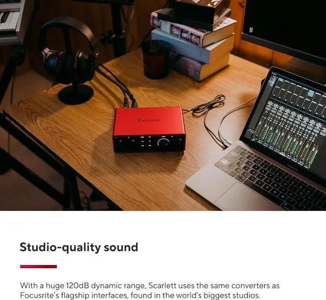 Alt view image 4 of 6 - Focusrite Scarlett 4i4 4th Gen USB Audio Interface