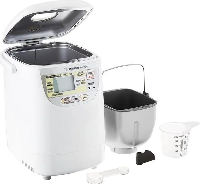 Alt view image 2 of 7 - Zojirushi Home Bakery 1-Pound-Loaf Programmable Mini Breadmaker, White