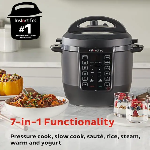 Alt view image 2 of 7 - Instant Pot RIO, 7-in-1 Electric Multi-Cooker, Pressure Cooker, Slow Cooker, Rice Cooker, Steamer, Sauté, Yogurt Maker, & Warmer, Includes App With Over 800 Recipes, 6 Quart