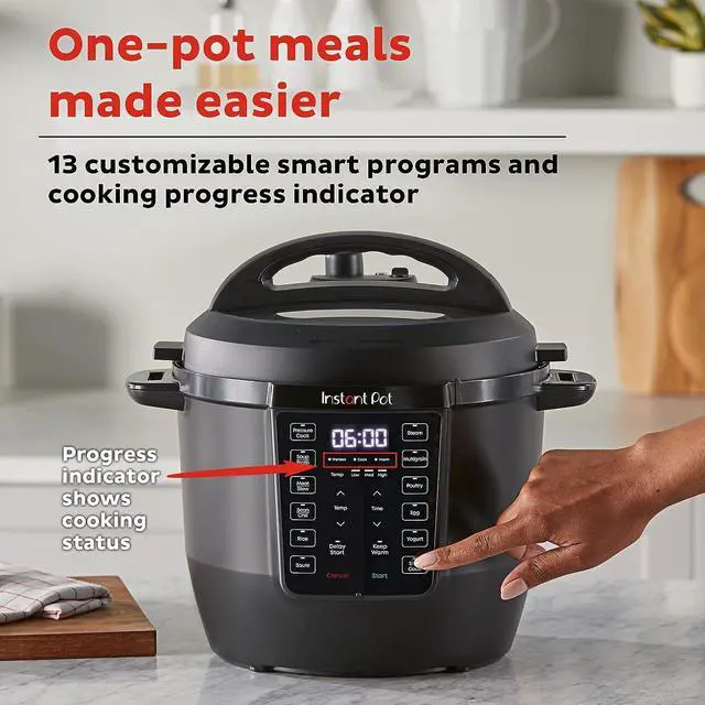 Alt view image 5 of 7 - Instant Pot RIO, 7-in-1 Electric Multi-Cooker, Pressure Cooker, Slow Cooker, Rice Cooker, Steamer, Sauté, Yogurt Maker, & Warmer, Includes App With Over 800 Recipes, 6 Quart