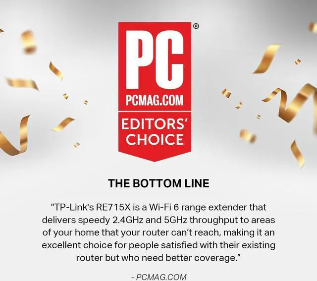 Alt view image 2 of 7 - TP-Link AX3000 WiFi 6 Range Extender, PCMag Editor's Choice, Dual Band WiFi Repeater Signal Booster with Gigabit Ethernet Port, Access Point, APP Setup, OneMesh Compatible